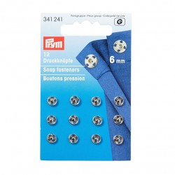 Prym Annähdruckknöpfe Metall 6 mm