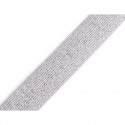 Elastic silver-white lurex - 30mm