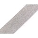 Elastic silver-taupe lurex - 40mm