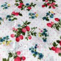 Cosmo - Broderie anglaise fleurs fraises