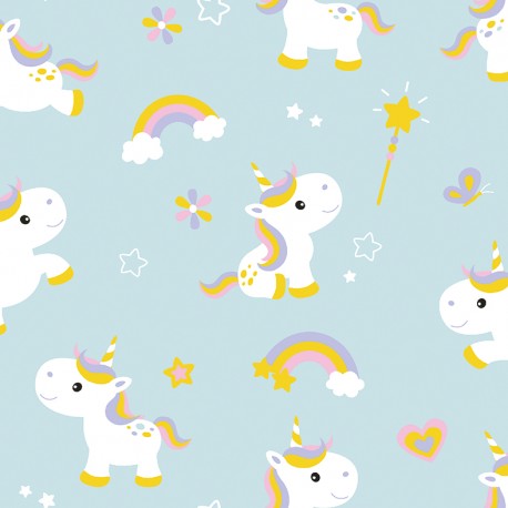 Baumwolle cute unicorns