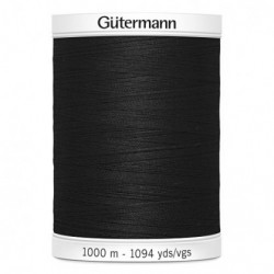 Fil Gütermann noir (000) - 1000m