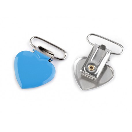 Clip ciuccio cuore bianco